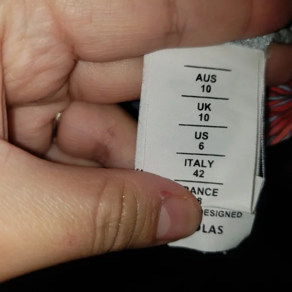 NICHOLAS water lily print spaghetti strap mini dress size 6 - Picture 9 of 10